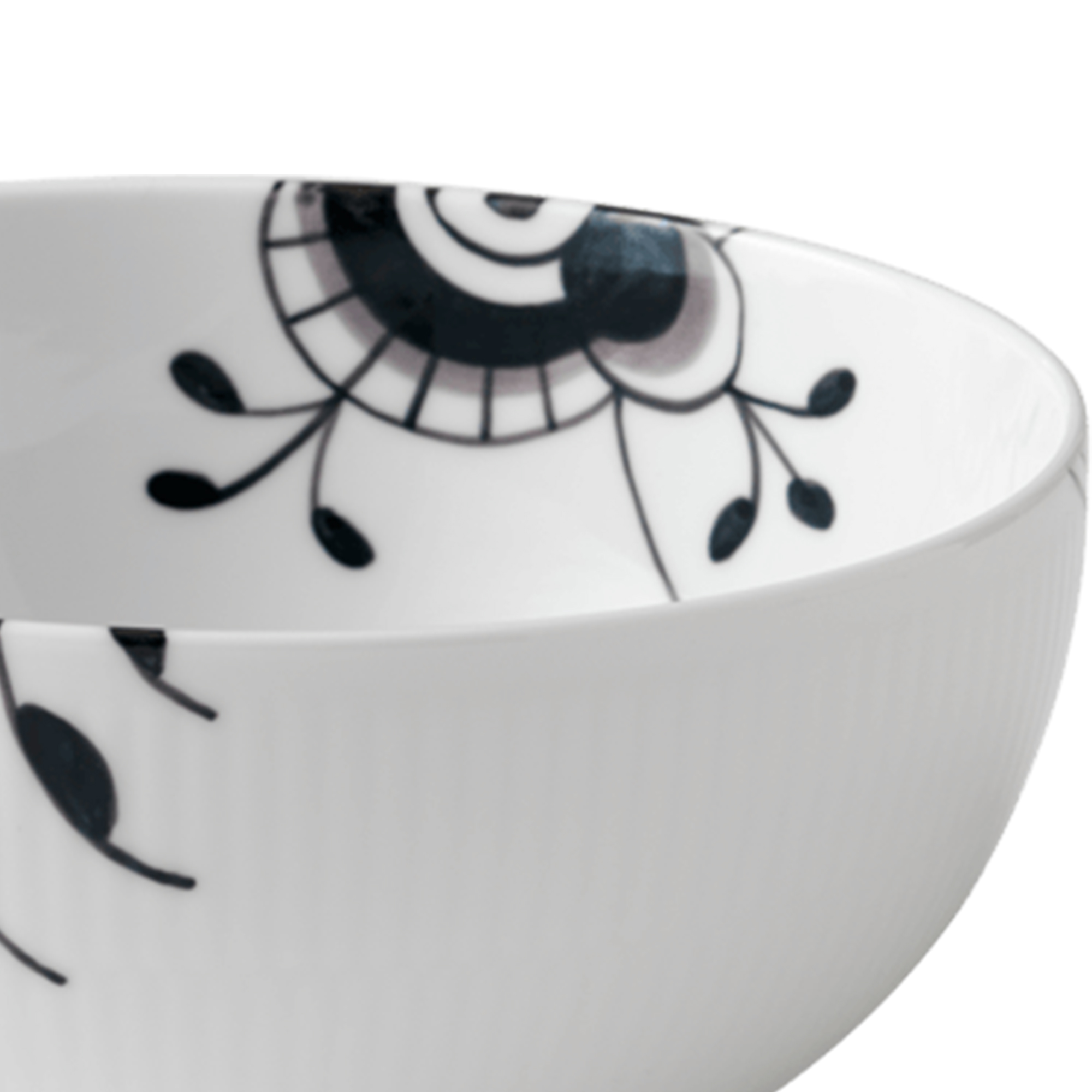 Zoom billed af Sort Mega Riflet Skål 110 cl